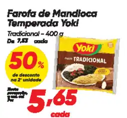 Dia Farofa de Mandioca Temperada Yoki oferta