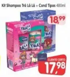Cercadão Kit Shampoo Tra La La + Cond Tipos 480ml oferta