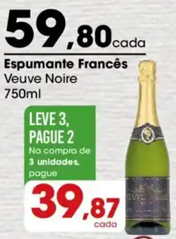 Zaffari Espumante Francês Veuve Noire oferta