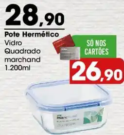 Zaffari Pote Hermético Vidro Quadrado marchand oferta