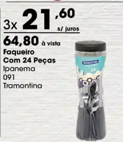 Zaffari Faqueiro Com 24 Peças Ipanema 091 Tramontina oferta