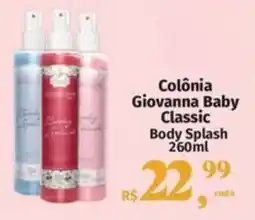 Supermercados Mateus Colônia Giovanna Baby Classic Body Splash oferta