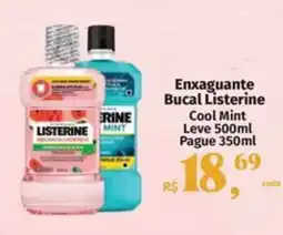 Supermercados Mateus Enxaguante Bucal Listerine Cool Mint oferta
