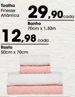 Zaffari Toalha Finesse Atlântica Banho oferta