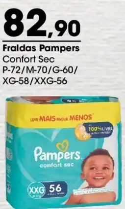 Zaffari Fraldas Pampers Confort Sec oferta