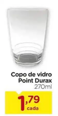 Copo de vidro Point Durax