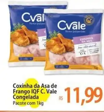 Coxinha da Asa de Frango IQF C. Vale Congelada Pacote