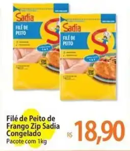 Atacadão Filé de Peito de Frango Zip Sadia Congelado Pacote oferta