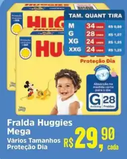 Supermercados Mateus Fralda Huggies Mega oferta
