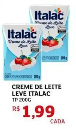 Assaí Atacadista Creme de leite leve italac oferta