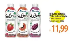 Atacadão logurte Betânia Yobem Resfriado Vários sabores Garrafa oferta