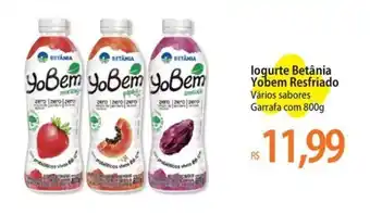 Logurte Betânia Yobem Resfriado Vários sabores Garrafa