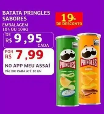 Assaí Atacadista Batata pringles sabores oferta