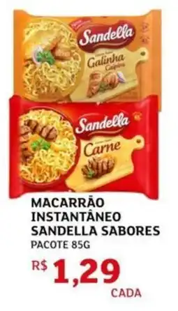 Assaí Atacadista Macarrão instantâneo sandella sabores pacote oferta