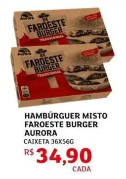 Assaí Atacadista Hamburguer misto faroeste burger aurora oferta
