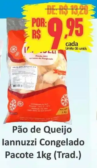 Big Supermercados Pao de Queijo Iannuzzi congelado pacote 1kg (trad) oferta