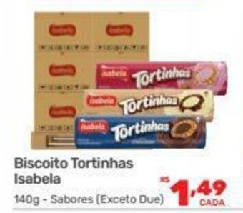 Supermercados Condor Biscoito Tortinhas Isabela 140g oferta