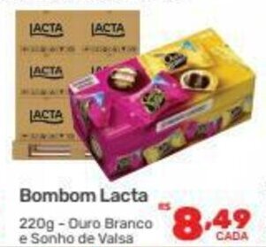 Supermercados Condor Bombom Lacta 220g oferta