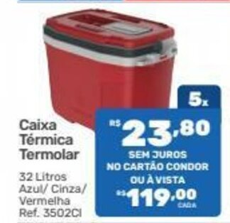 Supermercados Condor Caixa Termica Termolar 32L oferta