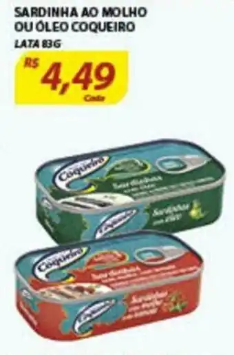 Sardinha Ao Molho ou Oleo Coqueiro 83g