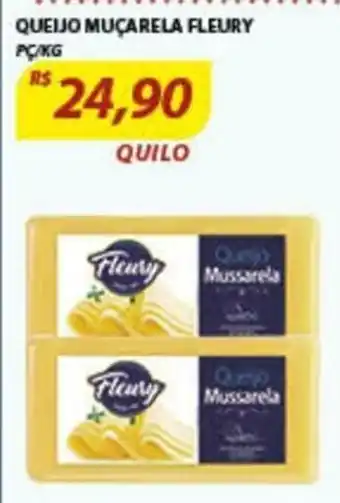Assaí Atacadista Queijo Mucarela Fleury 1kg oferta