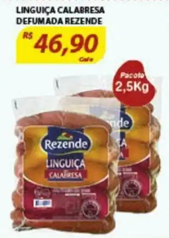 Assaí Atacadista Linguica Calabresa Defumada Rezende 2.5kg oferta