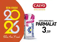 Calvo Atacadista Leite longa vida parmalat oferta