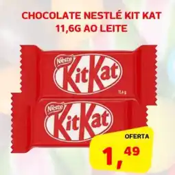 Cercadão Chocolate nestlé kit kat ao leite oferta