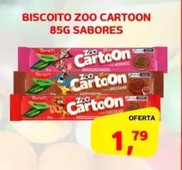 Cercadão Biscoito zoo cartoon sabores oferta