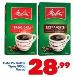 Barracão Supermercado Café Pó Mellita Tipos Vacuo oferta