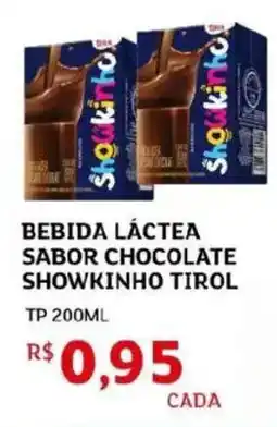 Assaí Atacadista Bebida láctea sabor chocolate showkinho tirol oferta