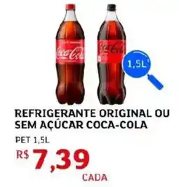Assaí Atacadista Refrigerante original ou sem açúcar coca-cola oferta