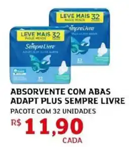 Assaí Atacadista Absorvente com abas adapt plus sempre livre oferta