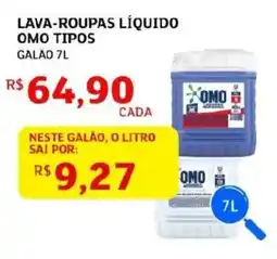Assaí Atacadista Lava-roupas líquido omo tipos oferta