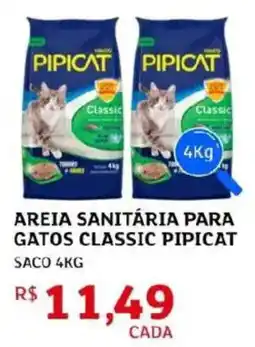 Assaí Atacadista Areia sanitária para gatos classic pipicat saco oferta