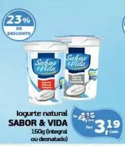 Cometa Supermercados logurte natural SABOR & VIDA oferta