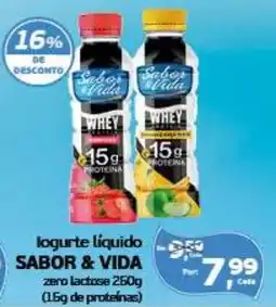 Cometa Supermercados logurte líquido SABOR & VIDA oferta