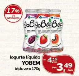 Cometa Supermercados logurte líquido YOBEM triplo zero oferta