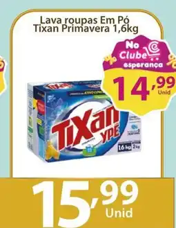 Comercial Esperança Lava roupas Em Pó Tixan Primavera oferta