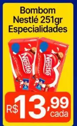 Supermercados Santa Helena Bombom Nestlé Especialidades oferta