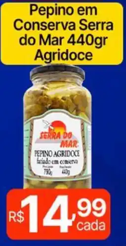 Supermercados Santa Helena Pepino em Conserva Serra do Mar Agridoce oferta