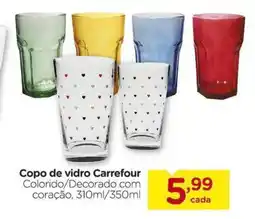 Carrefour Copo de vidro Carrefour oferta