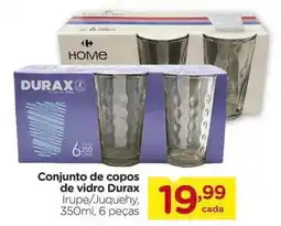 Carrefour Conjunto de copos de vidro Durax oferta