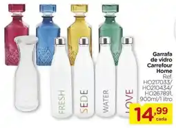 Carrefour Garrafa de vidro Carrefour Home oferta