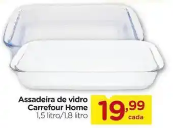 Assadeira de vidro Carrefour Home