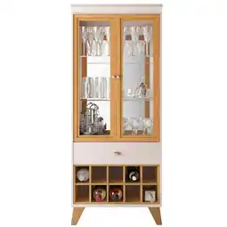 Benoit Cristaleira HB Opera 8024 2 Portas 1 Gaveta Com Garrafeiro 185x76x41,5cm oferta