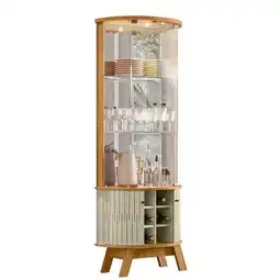 Benoit Cristaleira Madetec Marina 309140 2 Portas Vidro 2 Portas MDF 180x67x35,5cm oferta