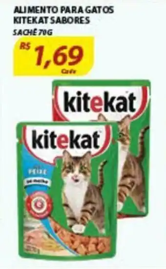 Assaí Atacadista Alimento para Gatos Kitekat sache 70g oferta