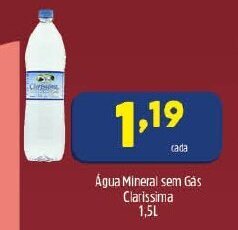 Agua Mineral sem Gas Clarissima 1.5L