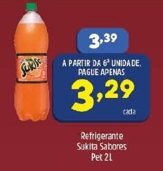 Arena Atacado Refrigerante Sukita sabores 2L oferta